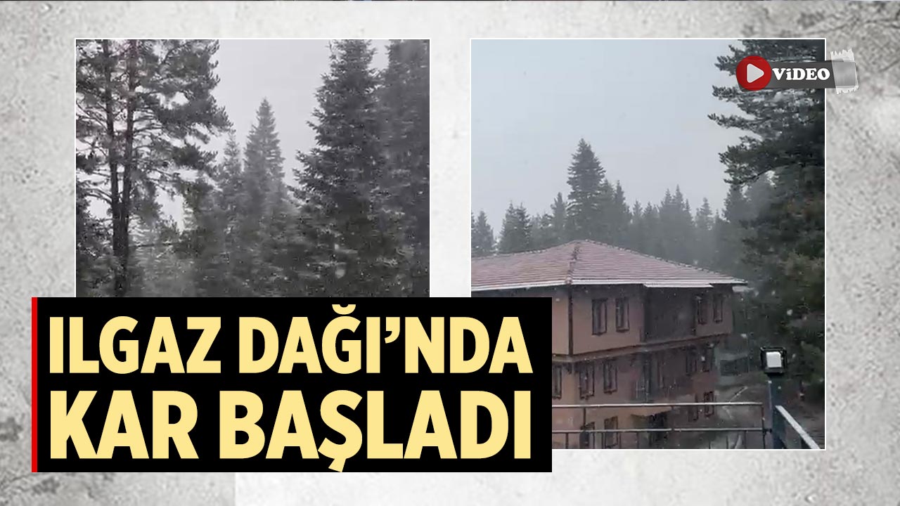Ilgaz Dağı'nda kar yağışı etkili olmaya başladı