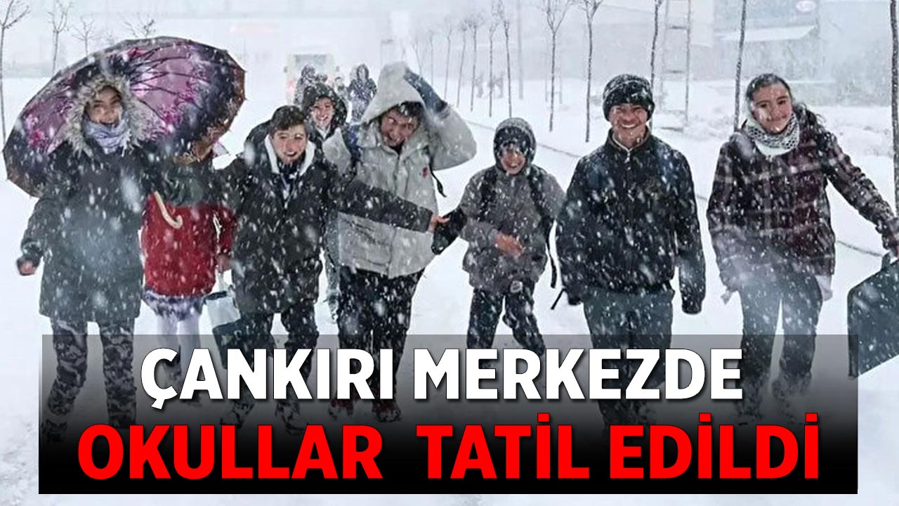 Çankırı Merkezde Eğitime Kar Engeli: Okullara 1 Gün Ara Verildi