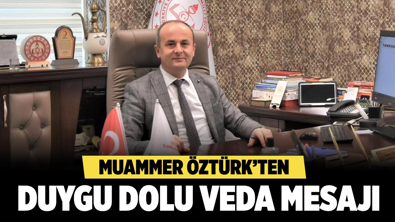 Muammer Öztürk’ten Duygu Dolu Veda Mesajı
