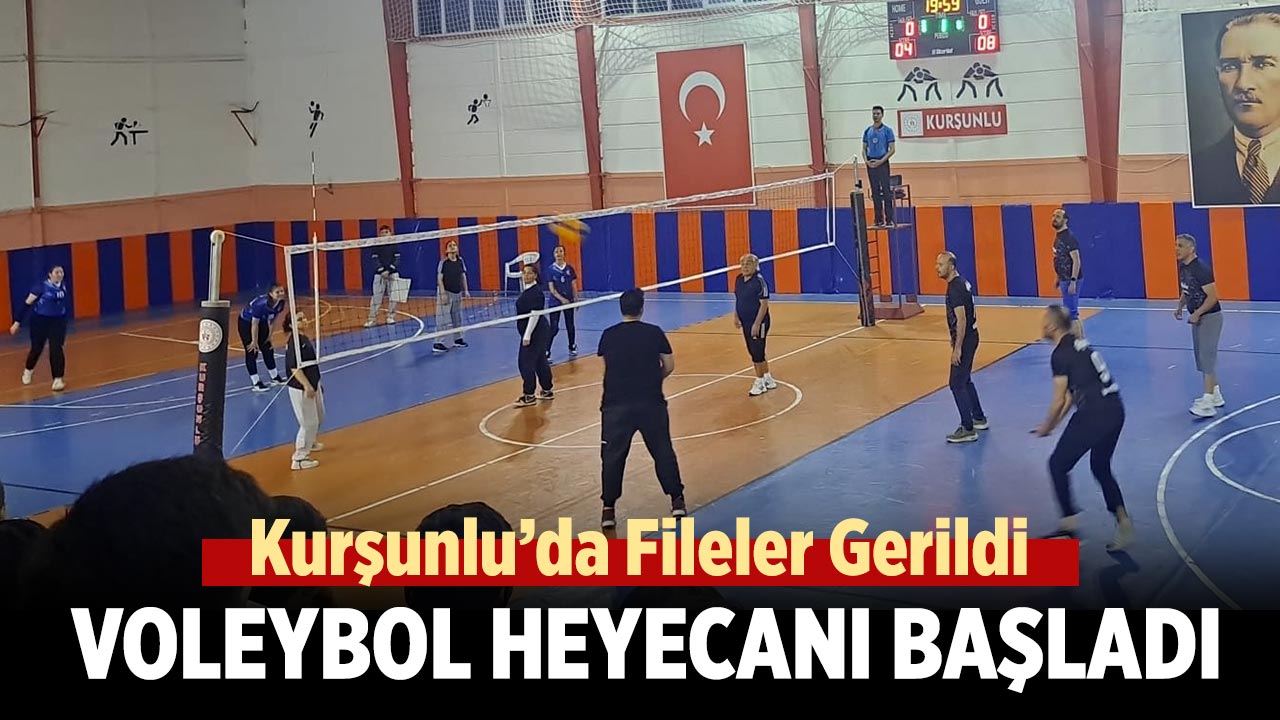 Kurşunlu’da Fileler Gerildi, Voleybol Heyecanı Başladı!