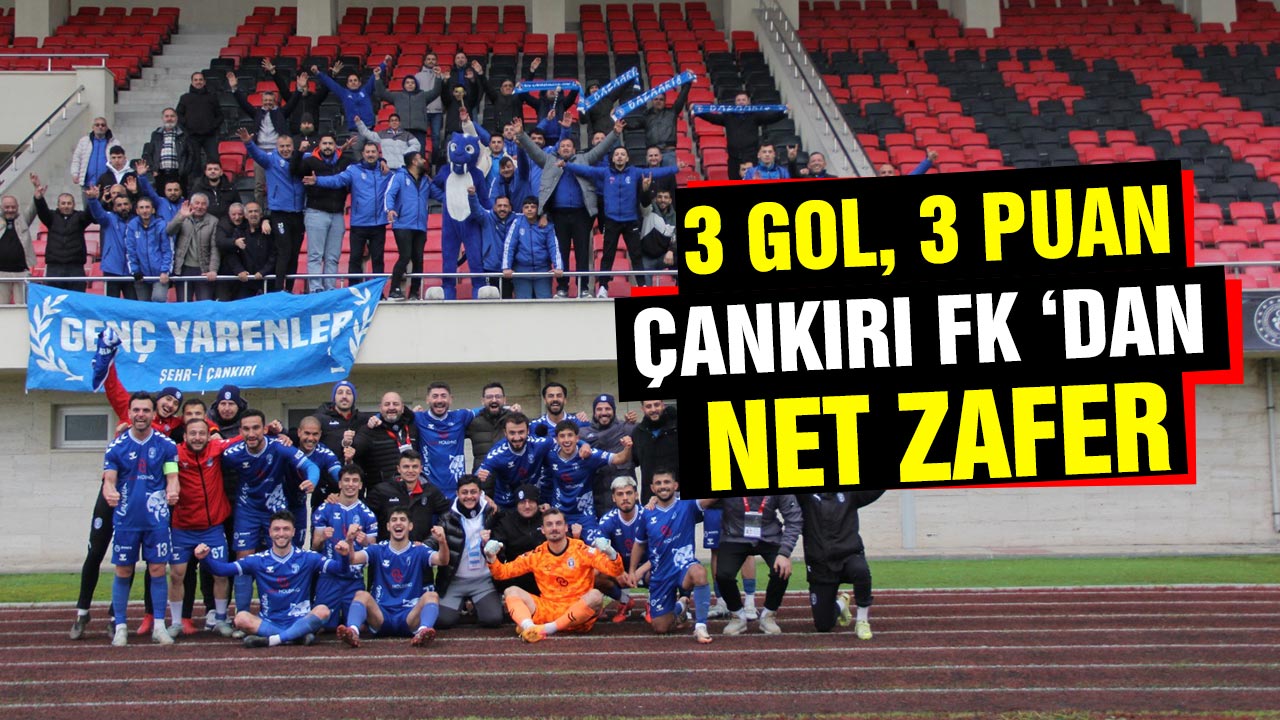 Çankırı FK, Bafra'dan 3 gol 3 puanla döndü