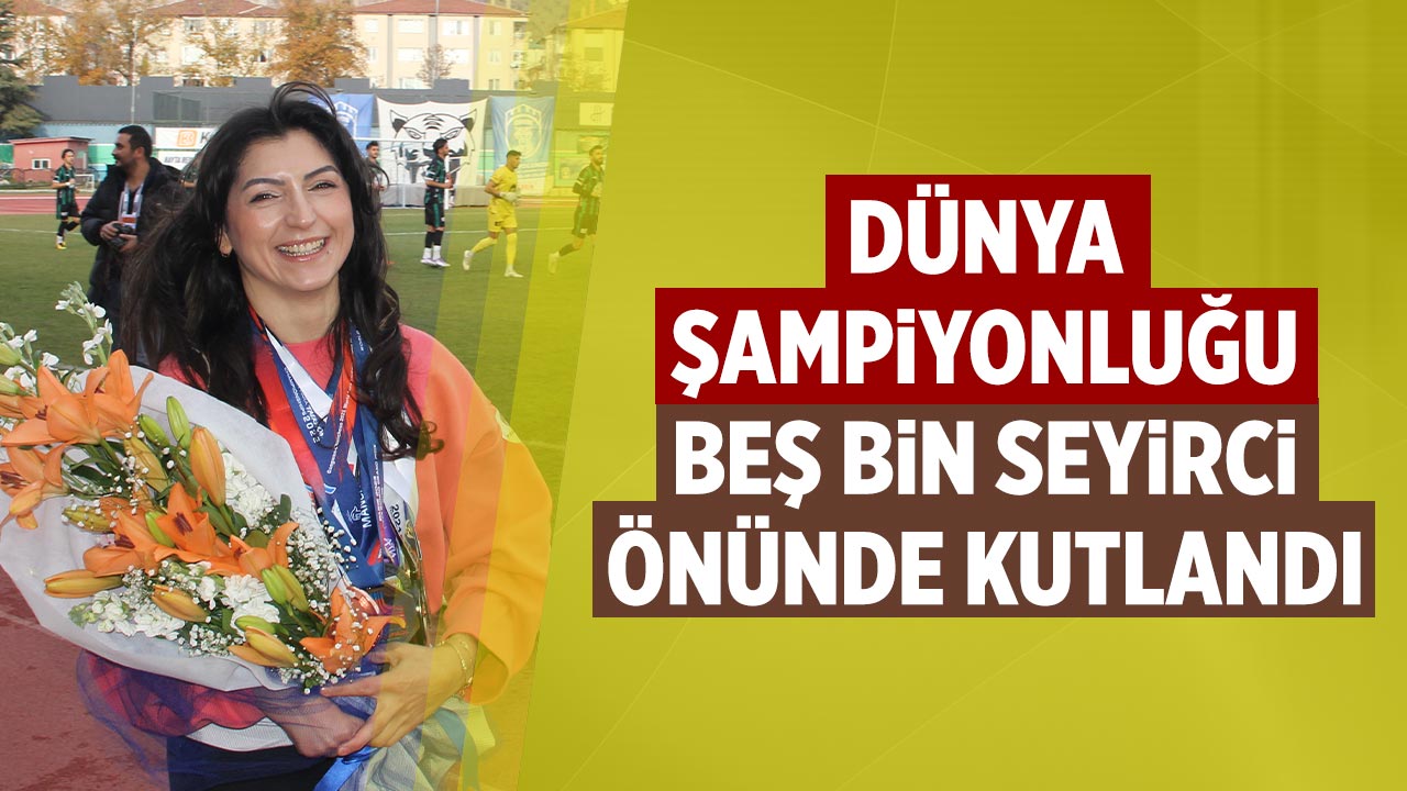 Dünya şampiyonluğu beş bin seyirci önünde kutlandı