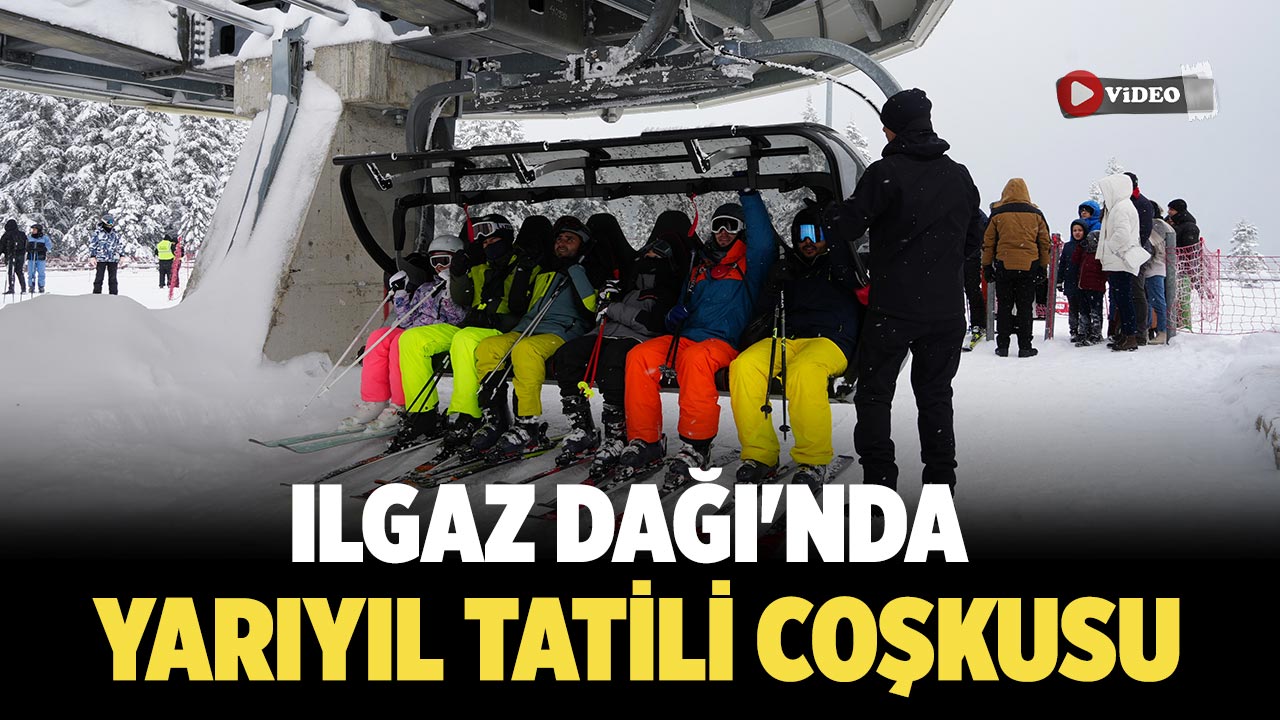 Ilgaz Dağı’nda yarıyıl tatili coşkusu