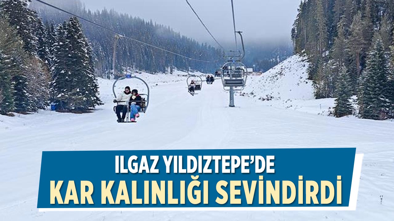 Ilgaz Yıldıztepe’de Kar Kalınlığı Sevindirdi