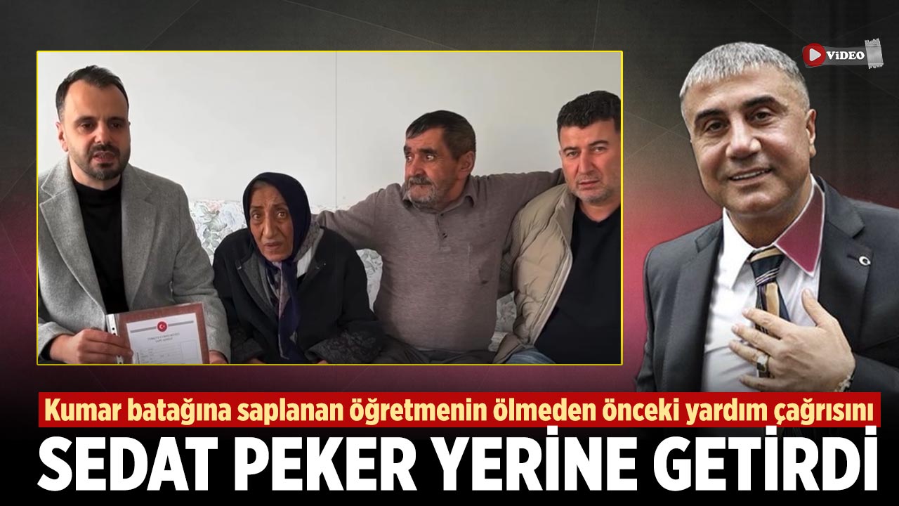 Kumar batağına saplanan öğretmenin ölmeden önceki yardım çağrısını Sedat Peker yerine getirdi