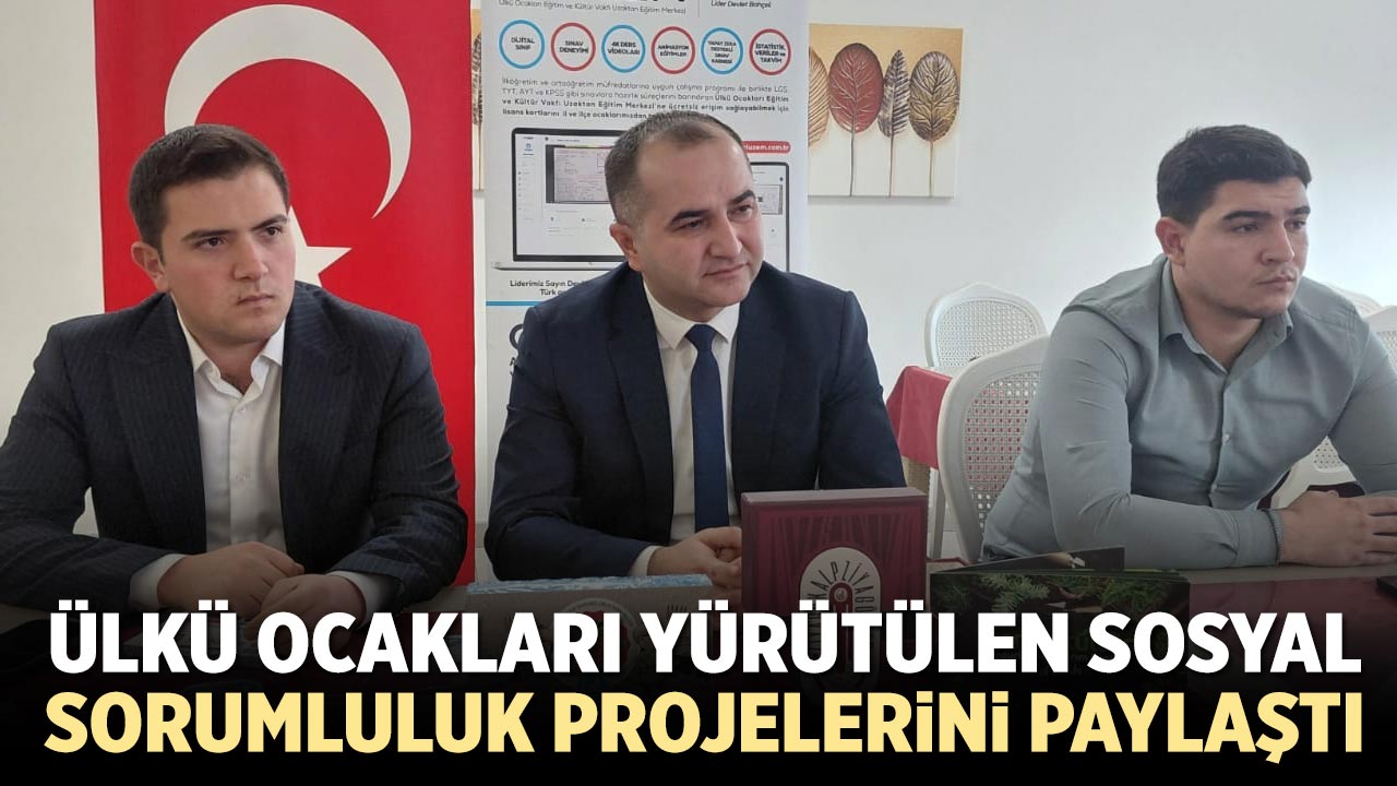 Ülkü Ocakları Çankırı’da Yürütülen Sosyal Sorumluluk Projelerini Basınla Paylaştı