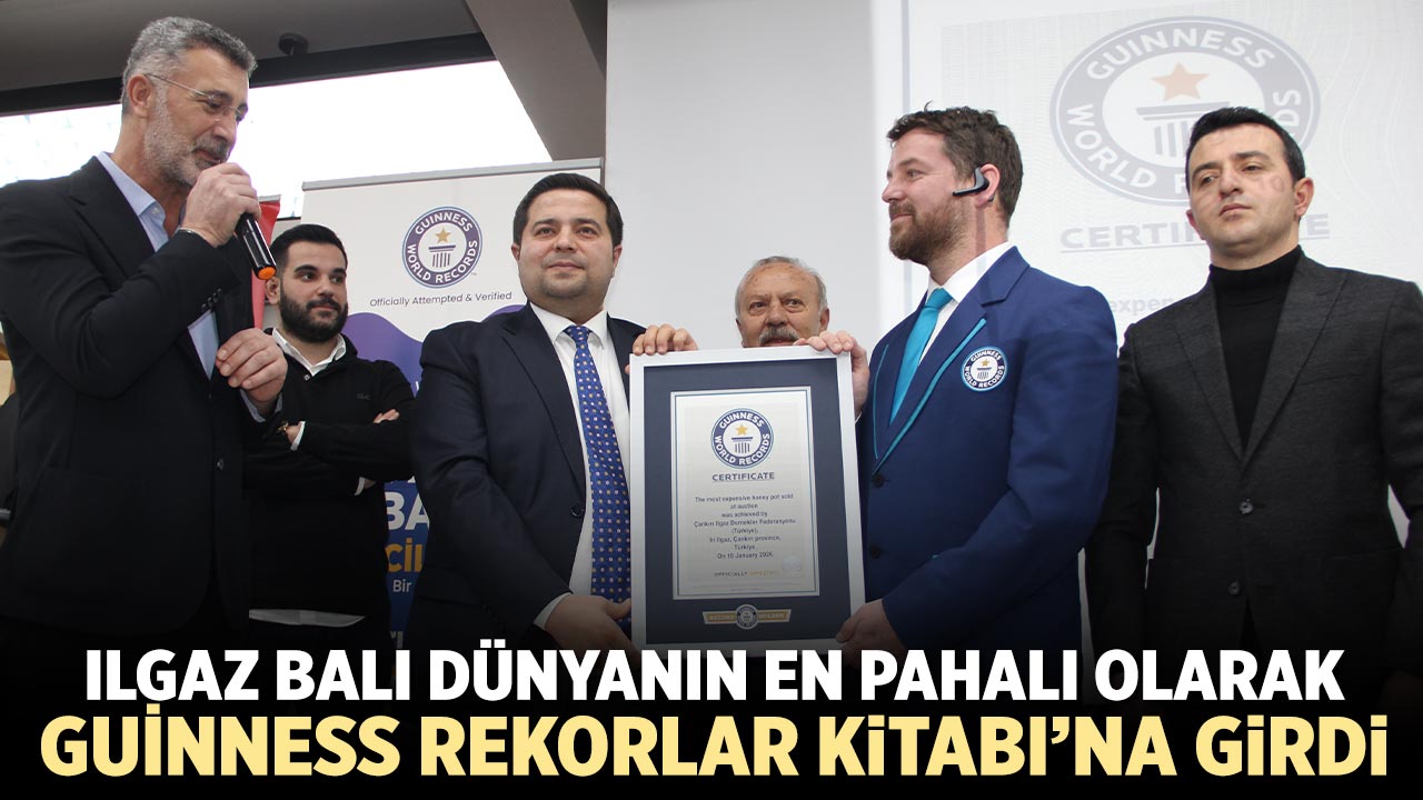 Ilgaz Balı dünyanın en pahalı olarak Guinness Rekorlar Kitabı’na girdi