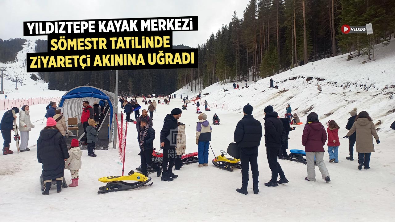 Yıldıztepe Kayak Merkezi Sömestr Tatilinde Ziyaretçi Akınına Uğradı