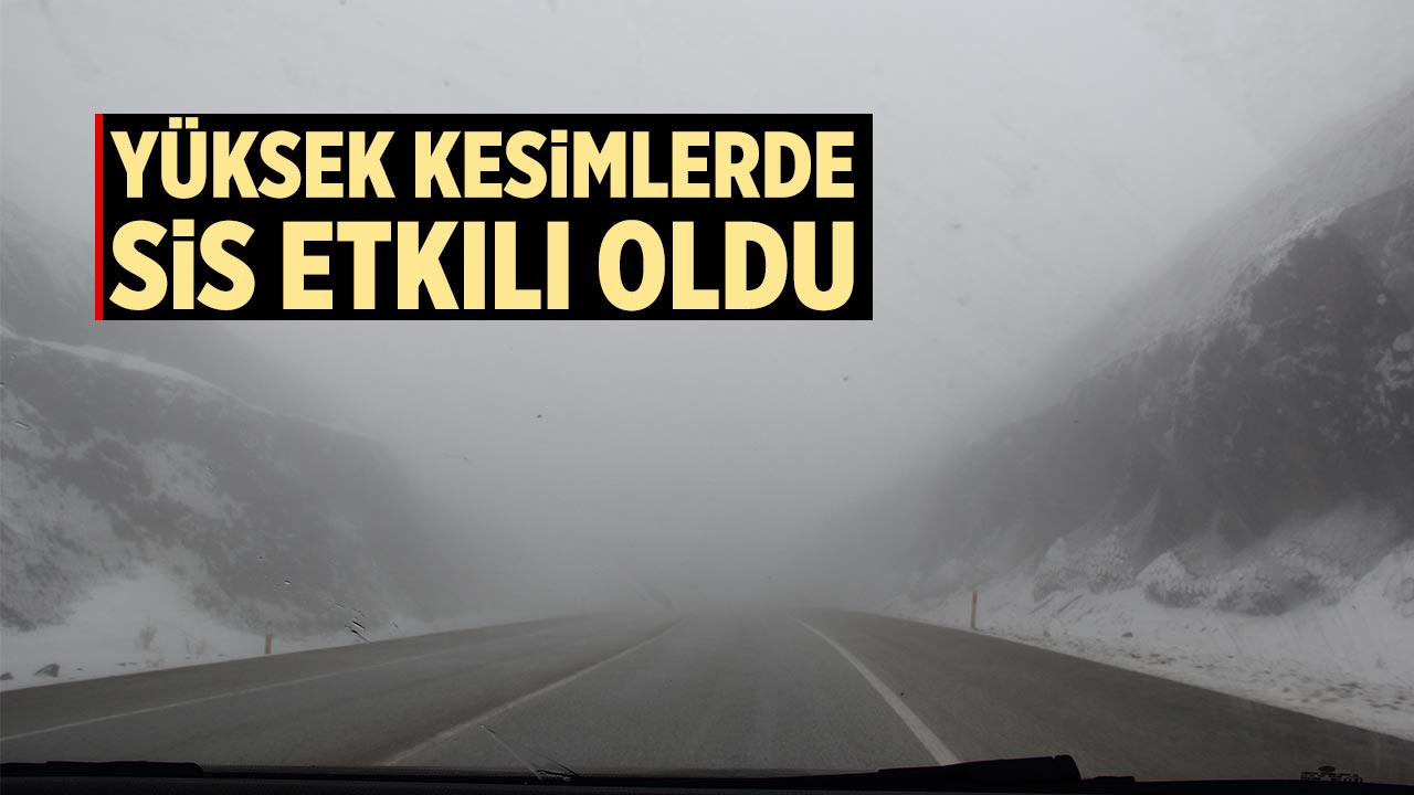 Çankırı'nın yüksek kesimlerinde sis etkili oldu