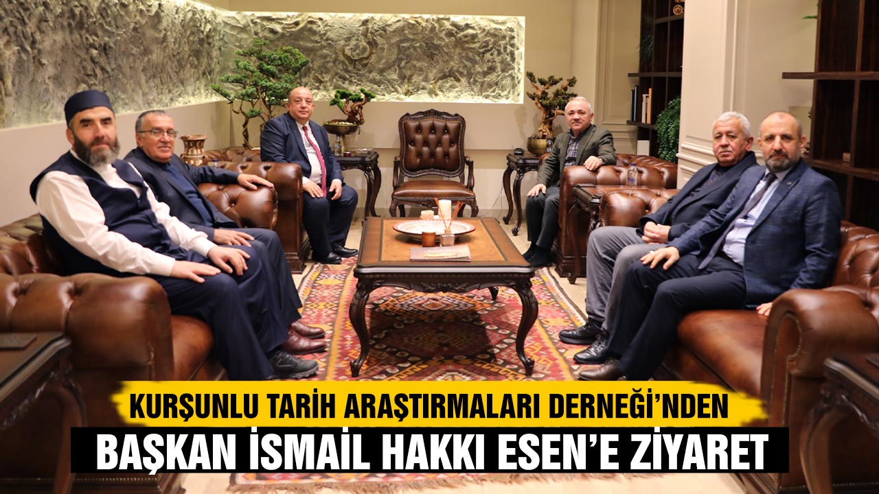 Kurşunlu Tarih Araştırmaları Derneği’nden Başkan Esen’e ziyaret
