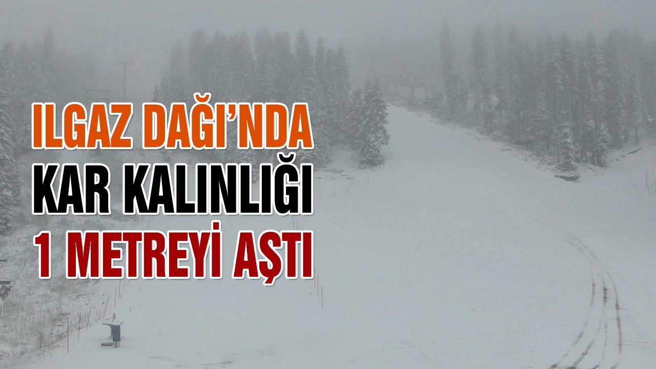 Ilgaz Dağı’nda Kar Kalınlığı 1 metreyi aştı