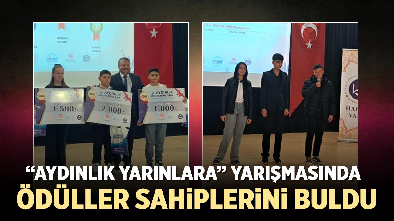 Çankırı’da “Aydınlık Yarınlara” Yarışmasında Ödüller Sahiplerini Buldu