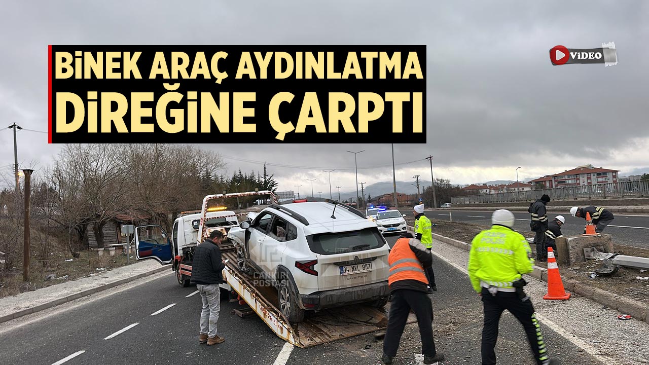 Çankırı’da Yağış Kazaya Yol Açtı: 1 Kişi Yaralandı
