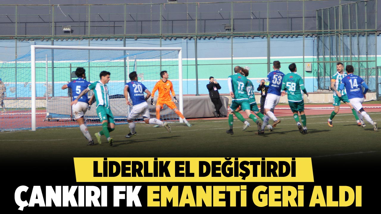 Çankırı FK Çarşamba'dan Liderliği Geri Aldı