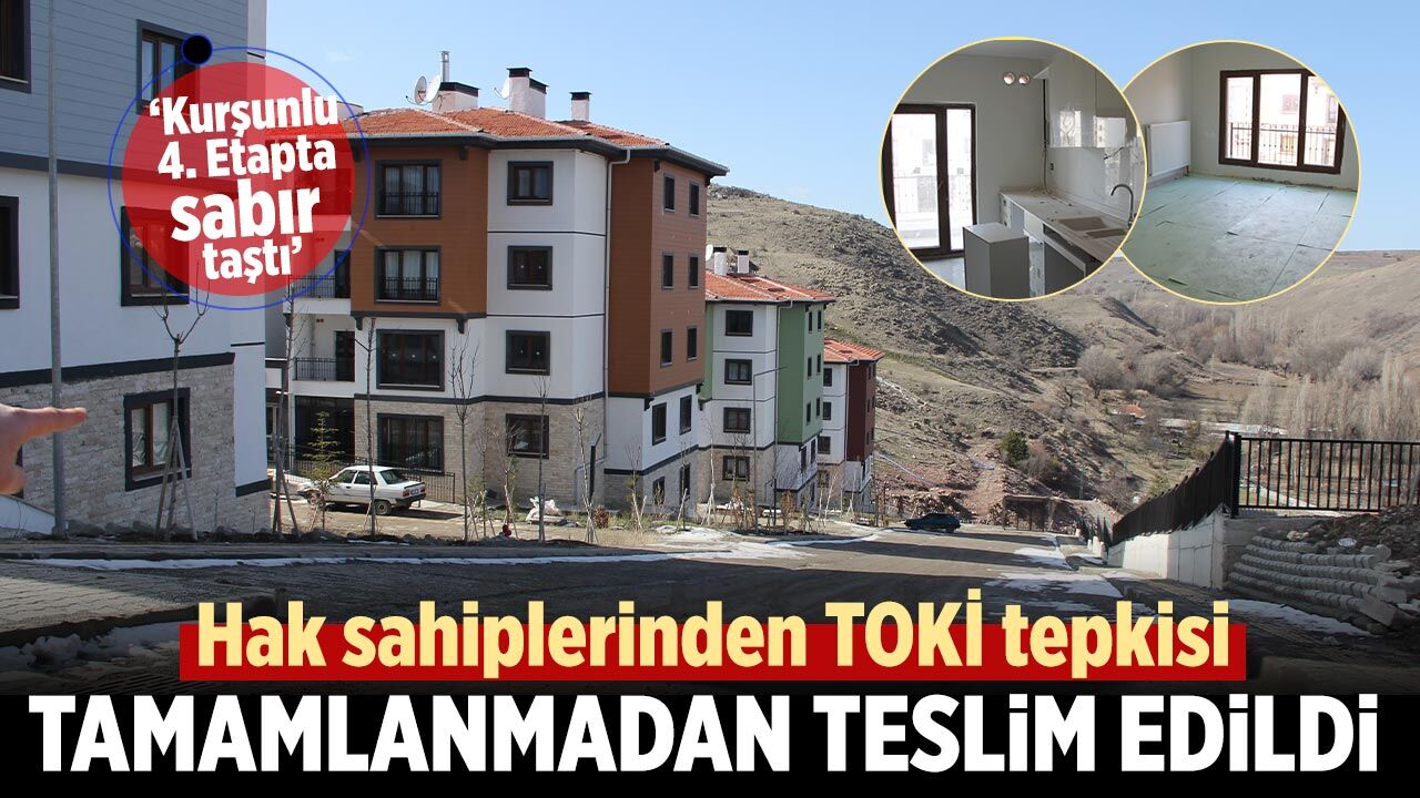 Çankırı’da hak sahiplerinden TOKİ tepkisi: "Tamamlanmadan Teslim Edildi"