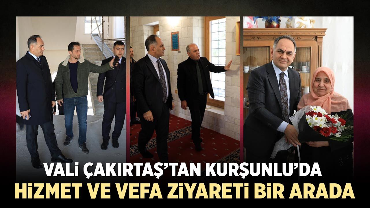 Vali Çakırtaş’tan Kurşunlu’da Hizmet ve Vefa Ziyareti Bir Arada