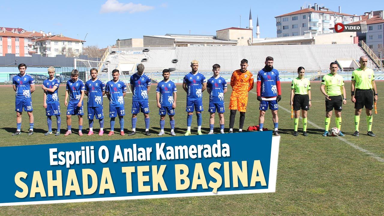 Çankırı FK Tek Başına Sahada:  Esprili O Anlar Kamerada