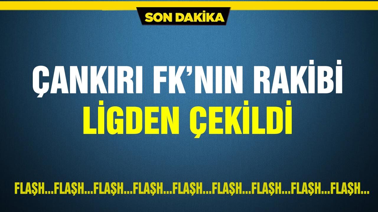 Çankırı FK’nın Rakibi Ligden Çekildi