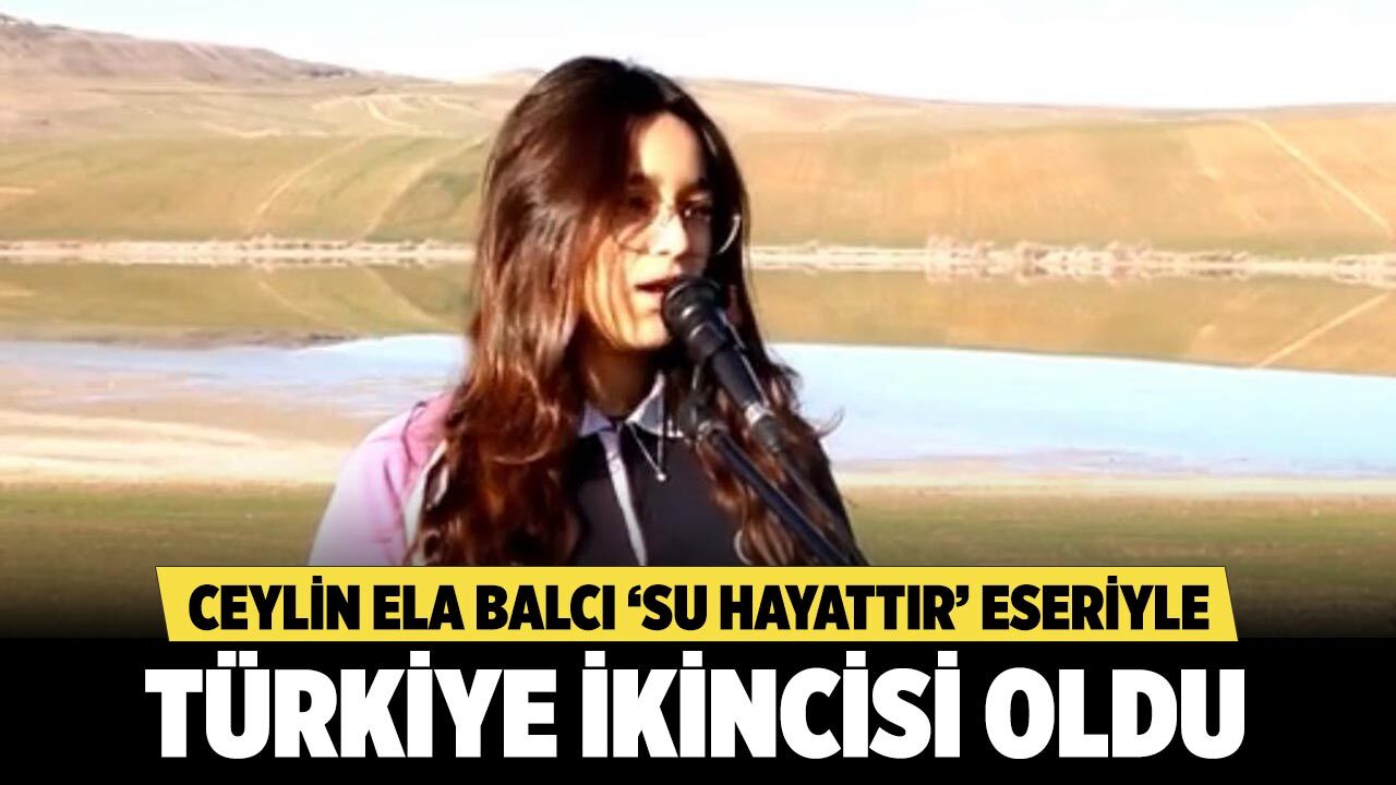Ceylin Ela Balcı “Su Hayattır” Eseri  İle Türkiye İkincisi Oldu