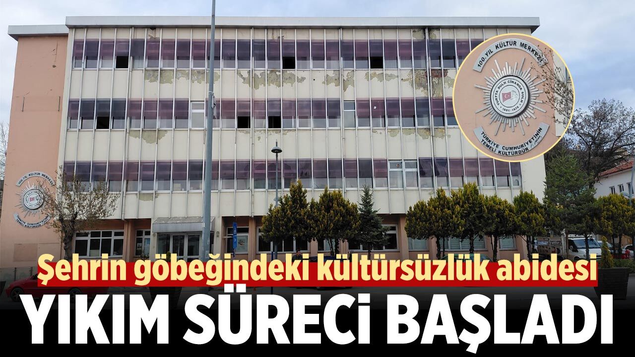 Çankırı'da şehrin göbeğindeki kültürsüzlük abidesi yıkılıyor