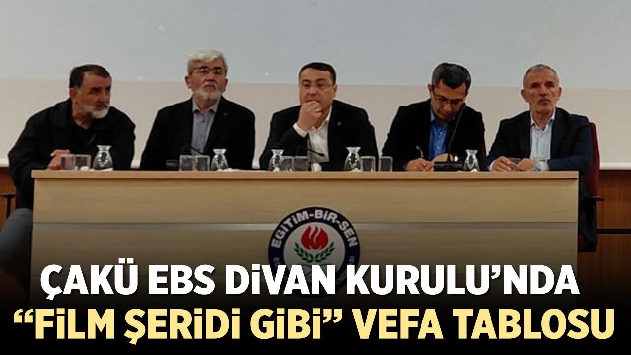 ÇAKÜ EBS Divan Kurulu’nda “film şeridi gibi” vefa tablosu