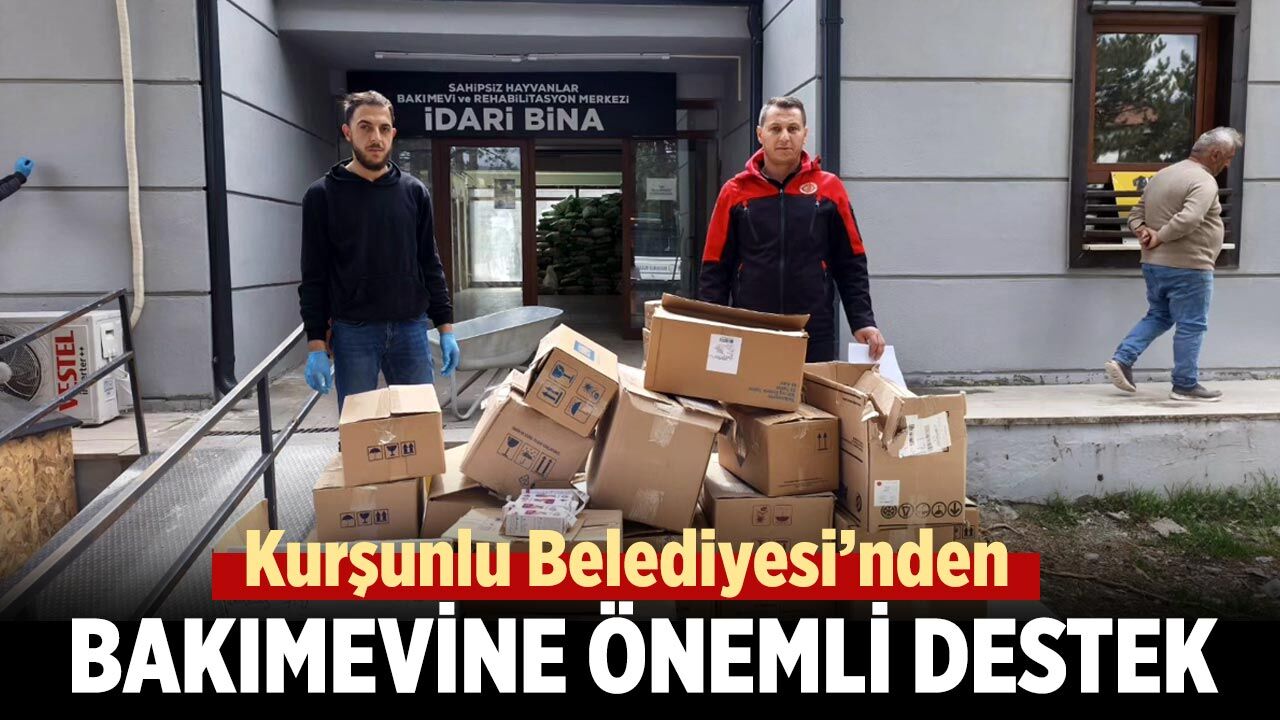 Kurşunlu Belediyesi’nden Bakımevindeki Can Dostlara Önemli Destek