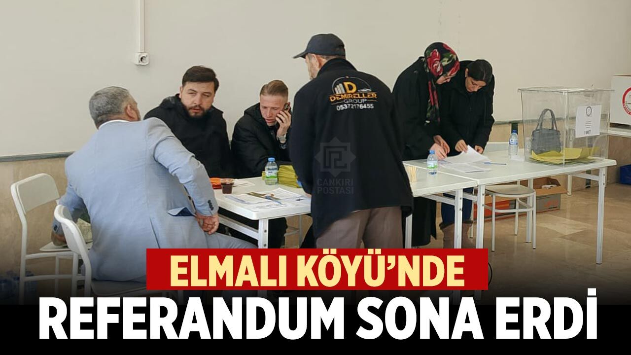 Elmalı Köyü’nde Referandum Sona Erdi
