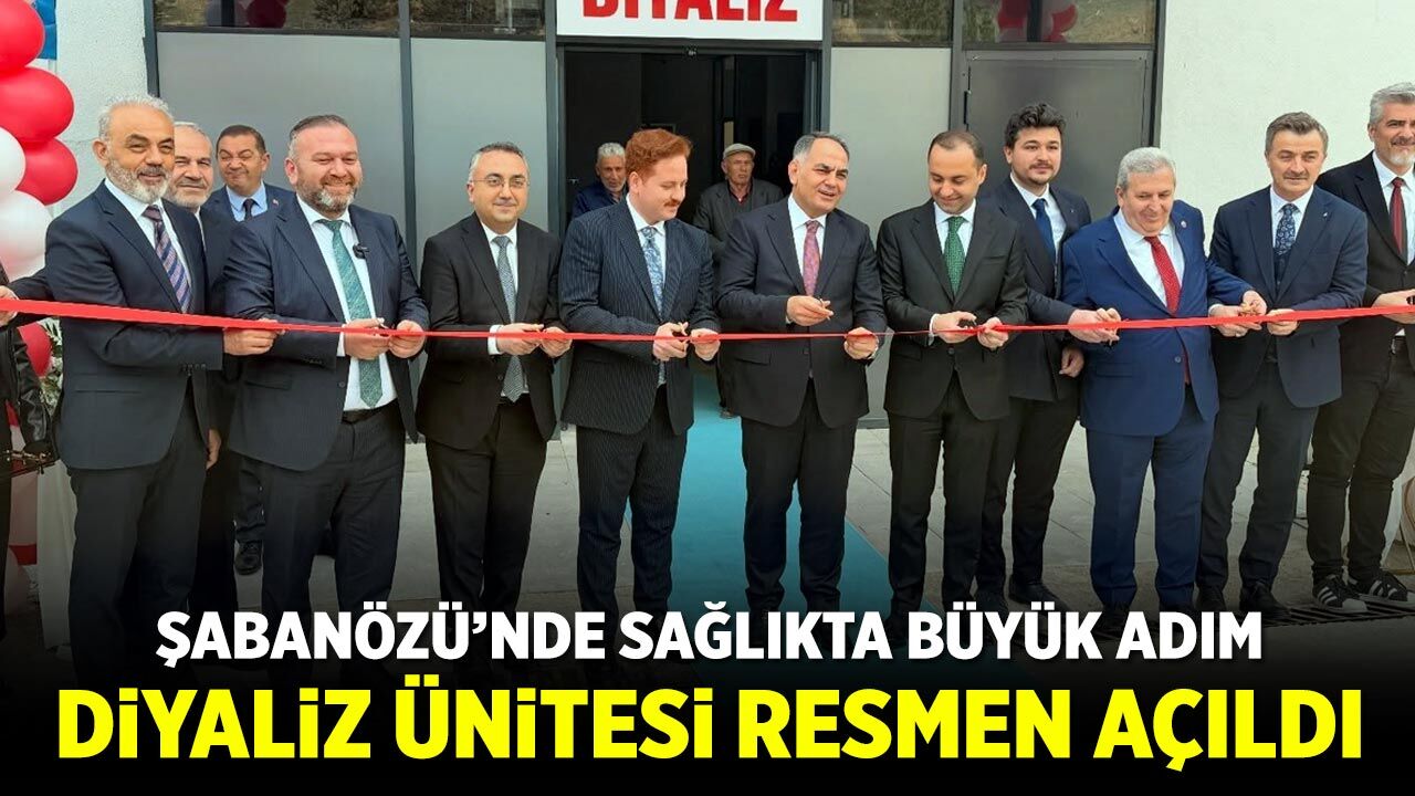 Şabanözü’nde Diyaliz Ünitesi Hizmete Açıldı