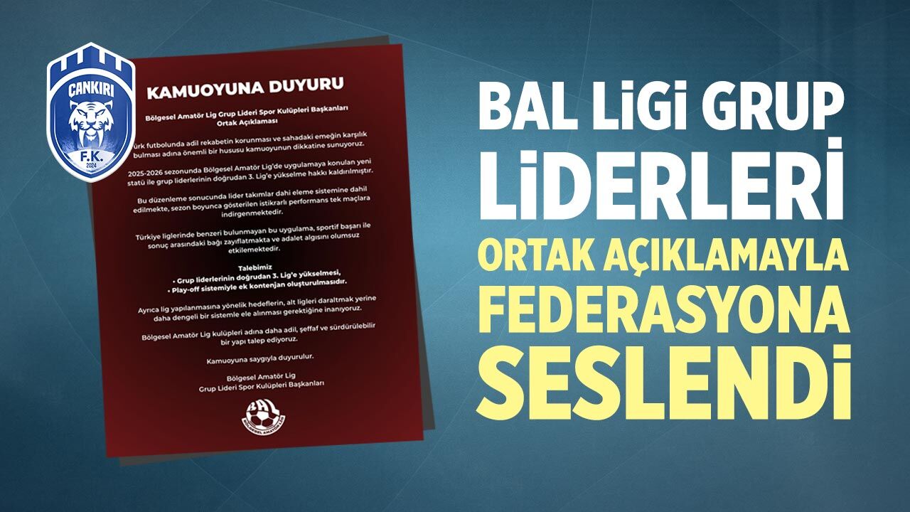 BAL Ligi Grup Liderlerinden Federasyona Ortak Çağrı