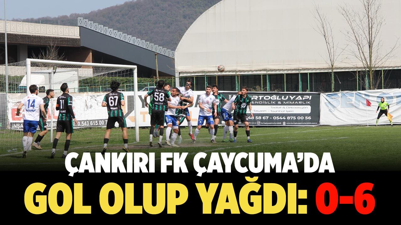 Çankırı FK, Çaycuma’da gol olup yağdı