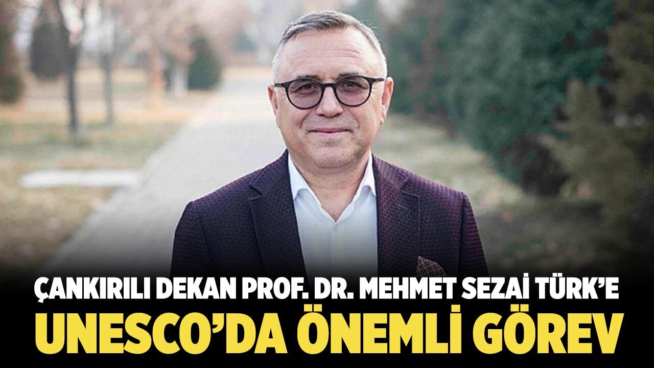 Çankırılı Dekan Prof. Dr. Mehmet Sezai Türk’e UNESCO’da Önemli Görev