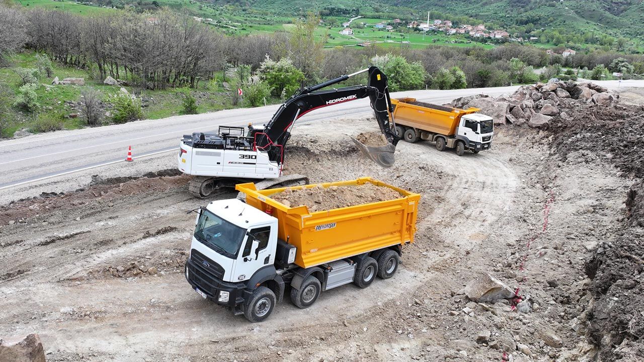 Kızılcahamam Cerkes Yolunda Calismalar Basladi