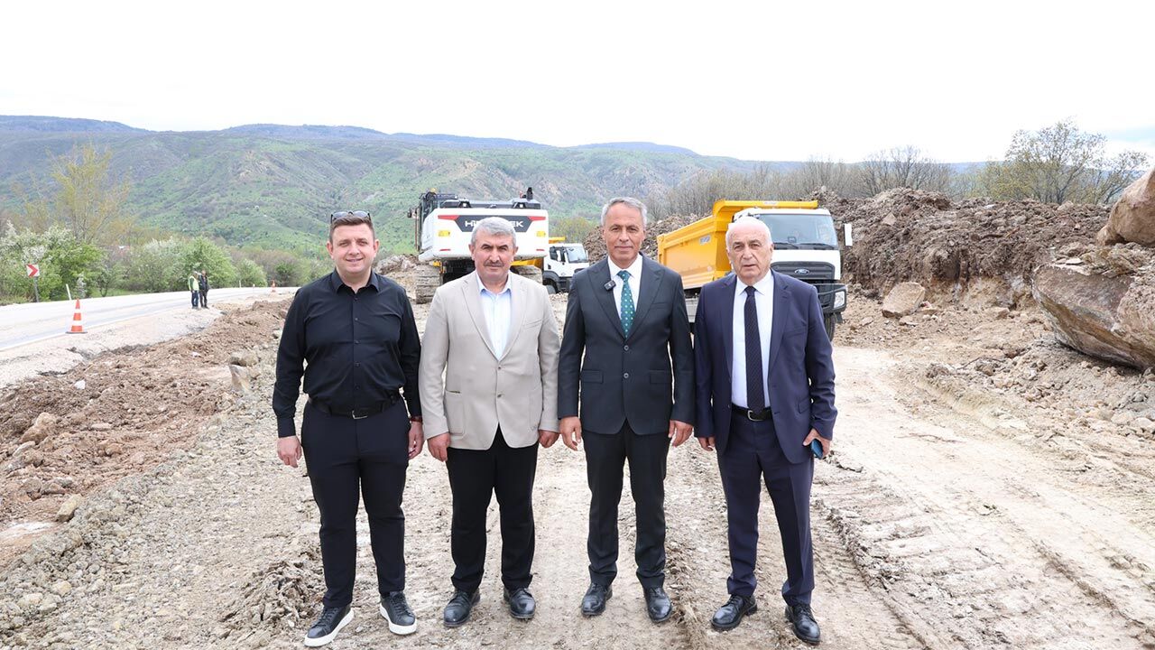 Kızılcahamam Cerkes Yolunda Calismalar Basladi2