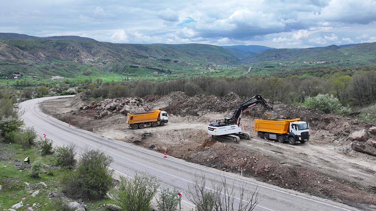 Kızılcahamam Cerkes Yolunda Calismalar Basladi3
