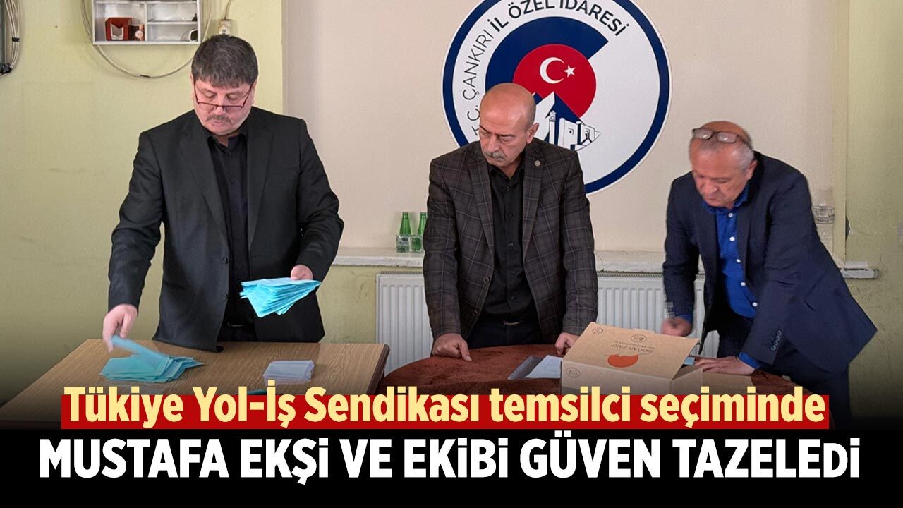Yol İş temsilci seçiminde Mustafa Ekşi ve ekibi güven tazeledi