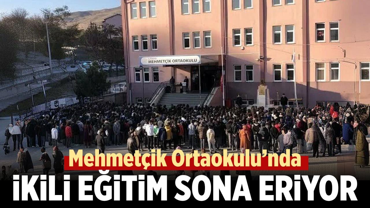Mehmetçik Ortaokulu’nda ikili eğitim sona eriyor