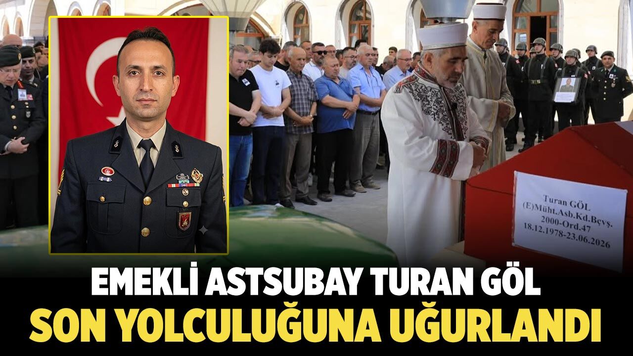 Çankırılı emekli astsubay Turan Göl son yolculuğuna uğurlandı
