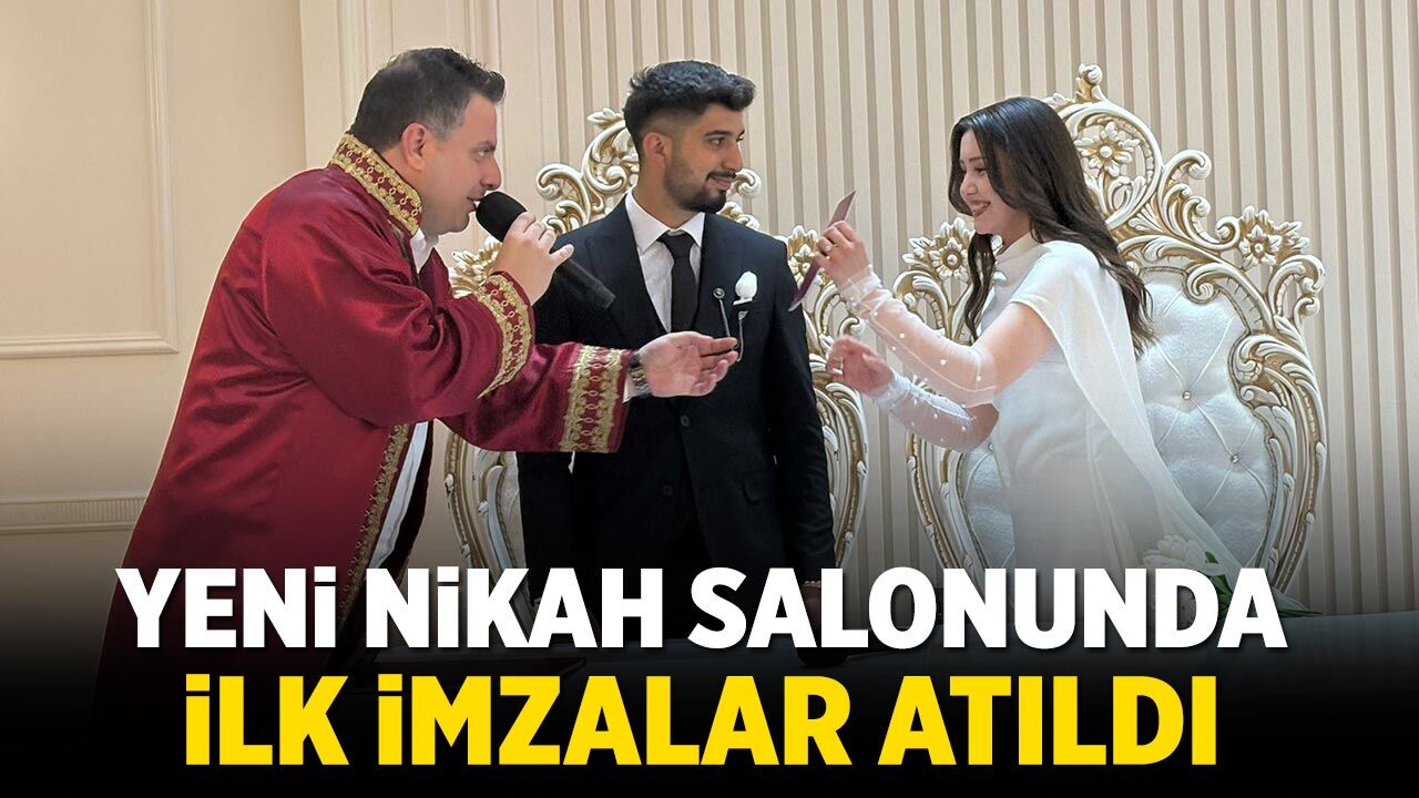 Çankırı’nın yeni nikah salonunda ilk imzalar atıldı