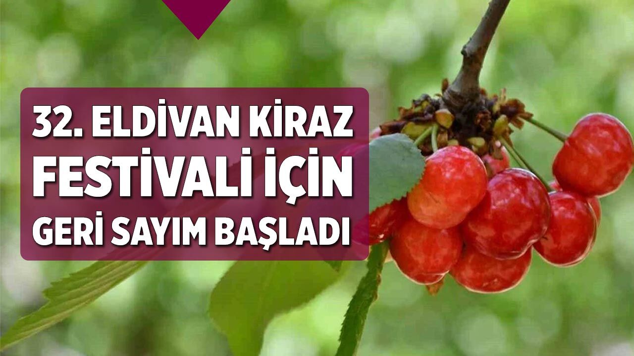 32. Eldivan Kiraz Festival için geri sayım başladı