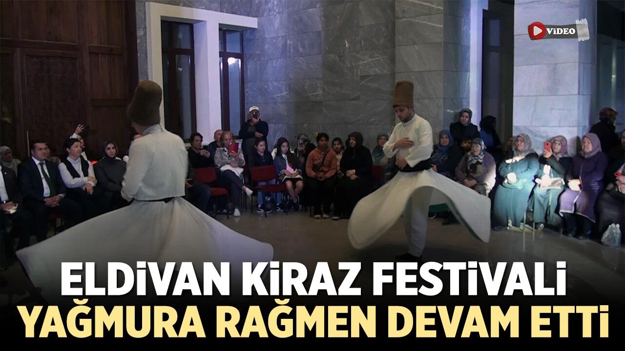 Eldivan Kiraz Festivali yağmura rağmen devam etti