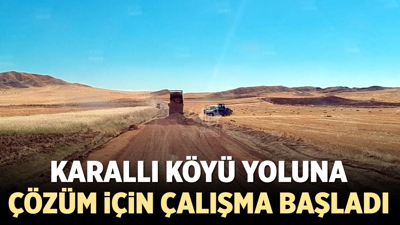 Karallı köyü yoluna çözüm için çalışma başladı