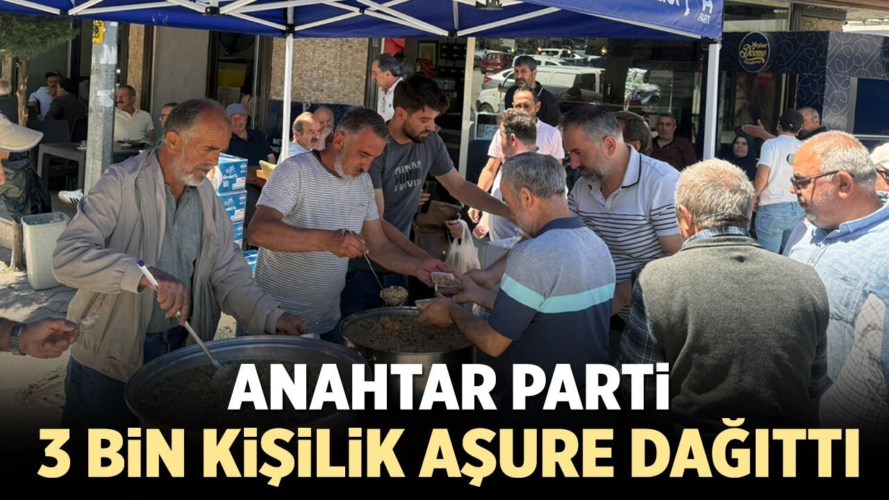 Anahtar Parti Kurşunlu teşkilatı 3 bin kişilik aşure dağıttı