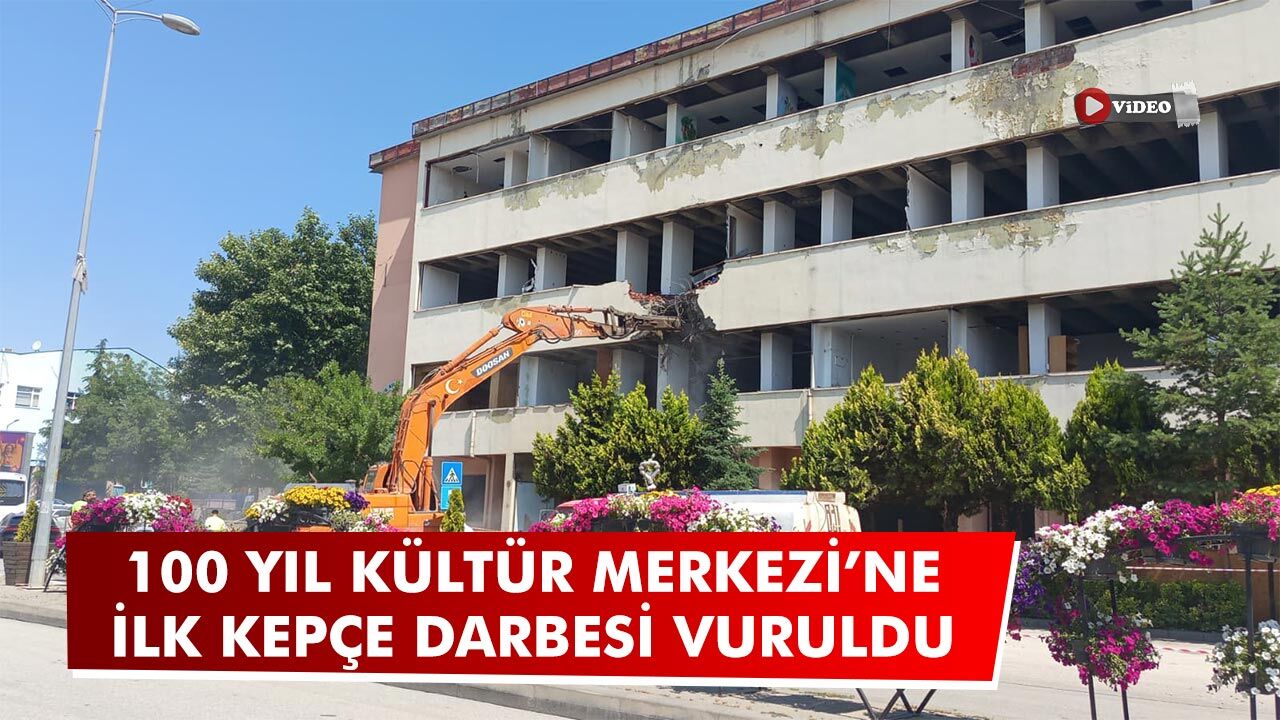 100 Yıl Kültür Merkezi’ne ilk kepçe darbesi vuruldu