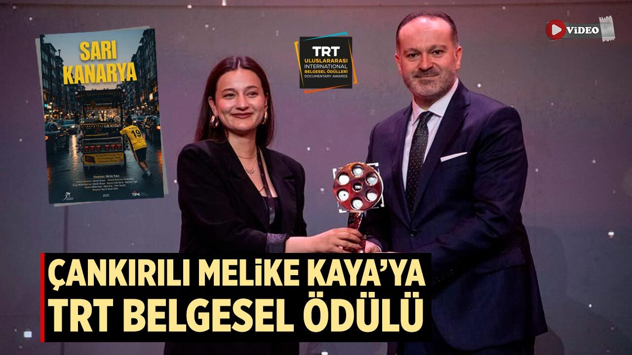 Çankırılı genç yönetmen Melike Kaya’ya TRT Belgesel ödülü