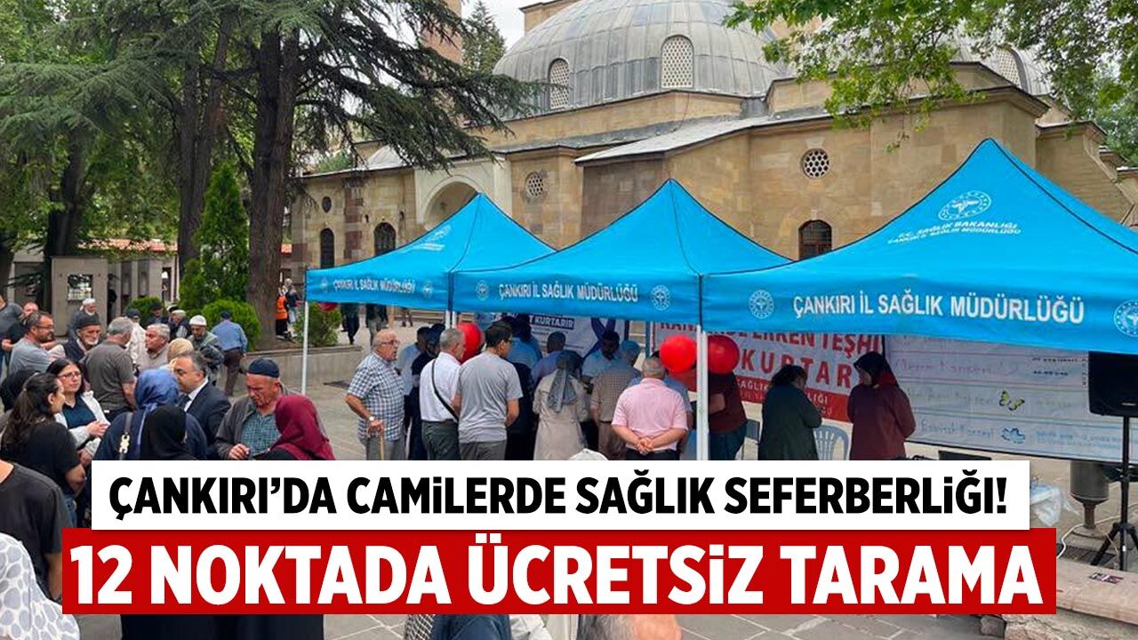 Çankırı’da “Cuma sonrası sağlık noktası” yoğun ilgi gördü