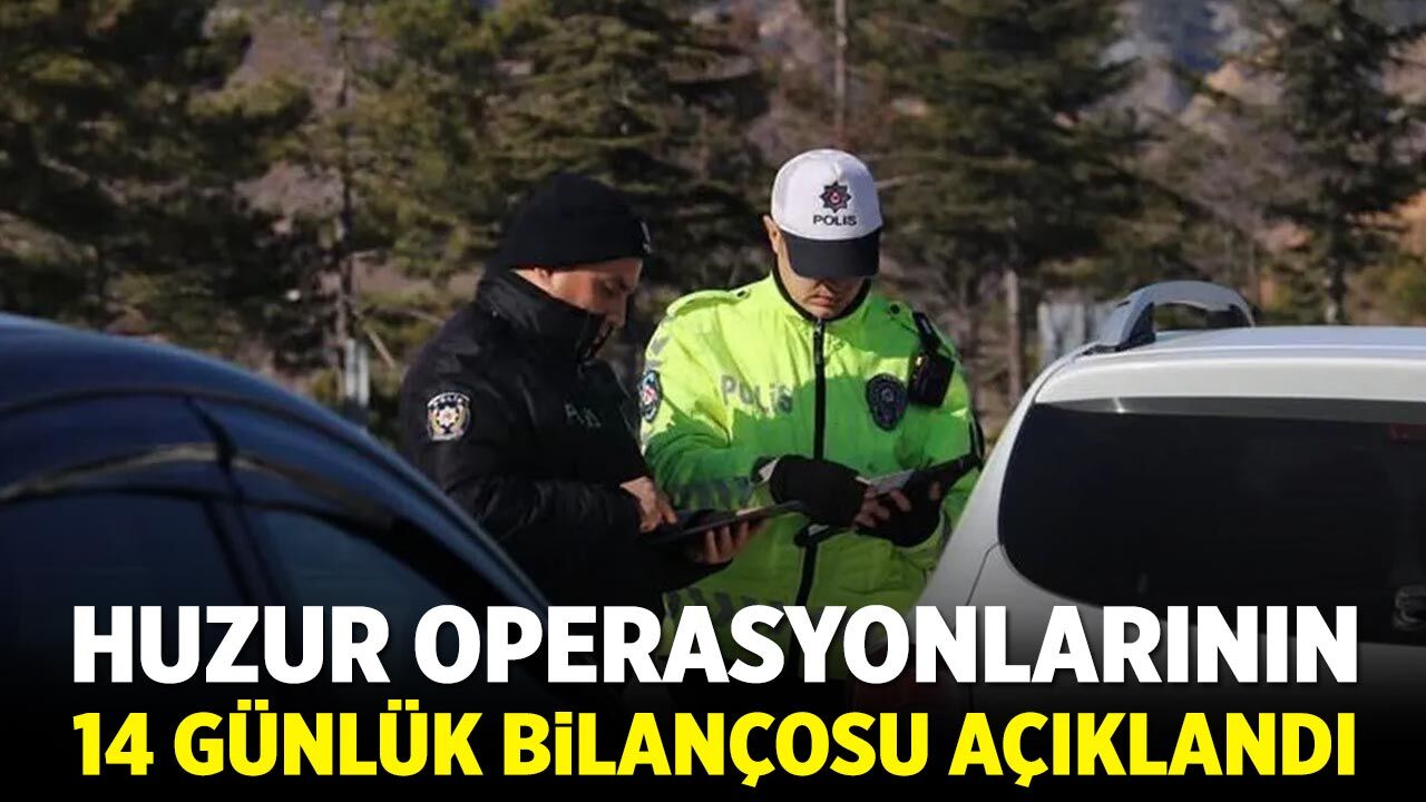 Çankırı’da huzur operasyonlarının 14 günlük bilançosu açıklandı