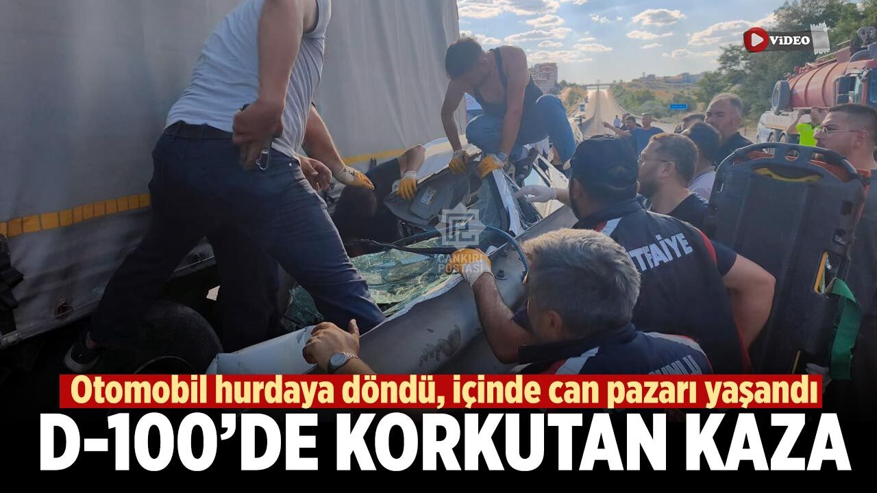 Kurşunlu D-100’de korkutan kaza: 4 kişi yaralandı