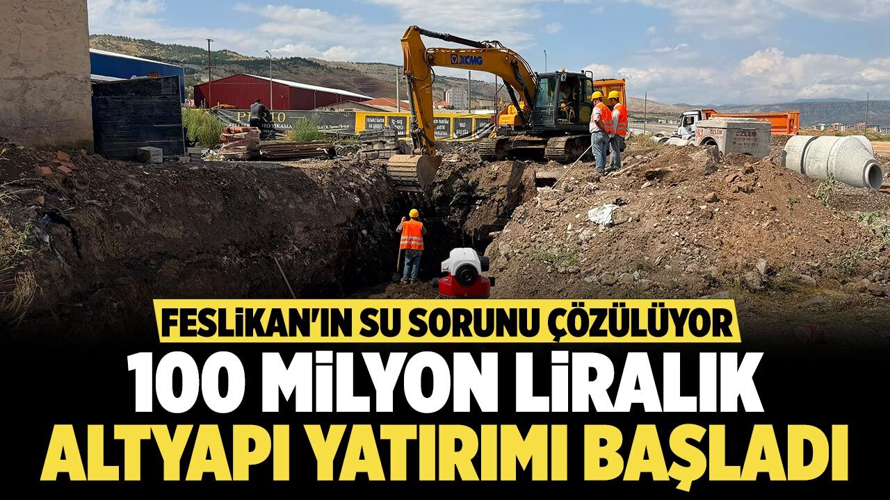 Çankırı'da 100 milyon liralık altyapı yatırımı için ilk kazma vuruldu