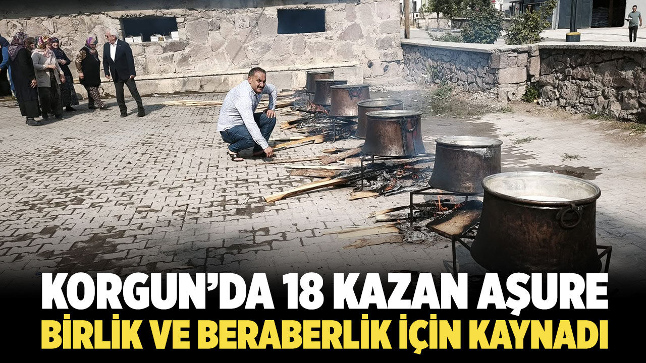 Korgun’da 18 kazan aşure birlik ve beraberlik için kaynadı