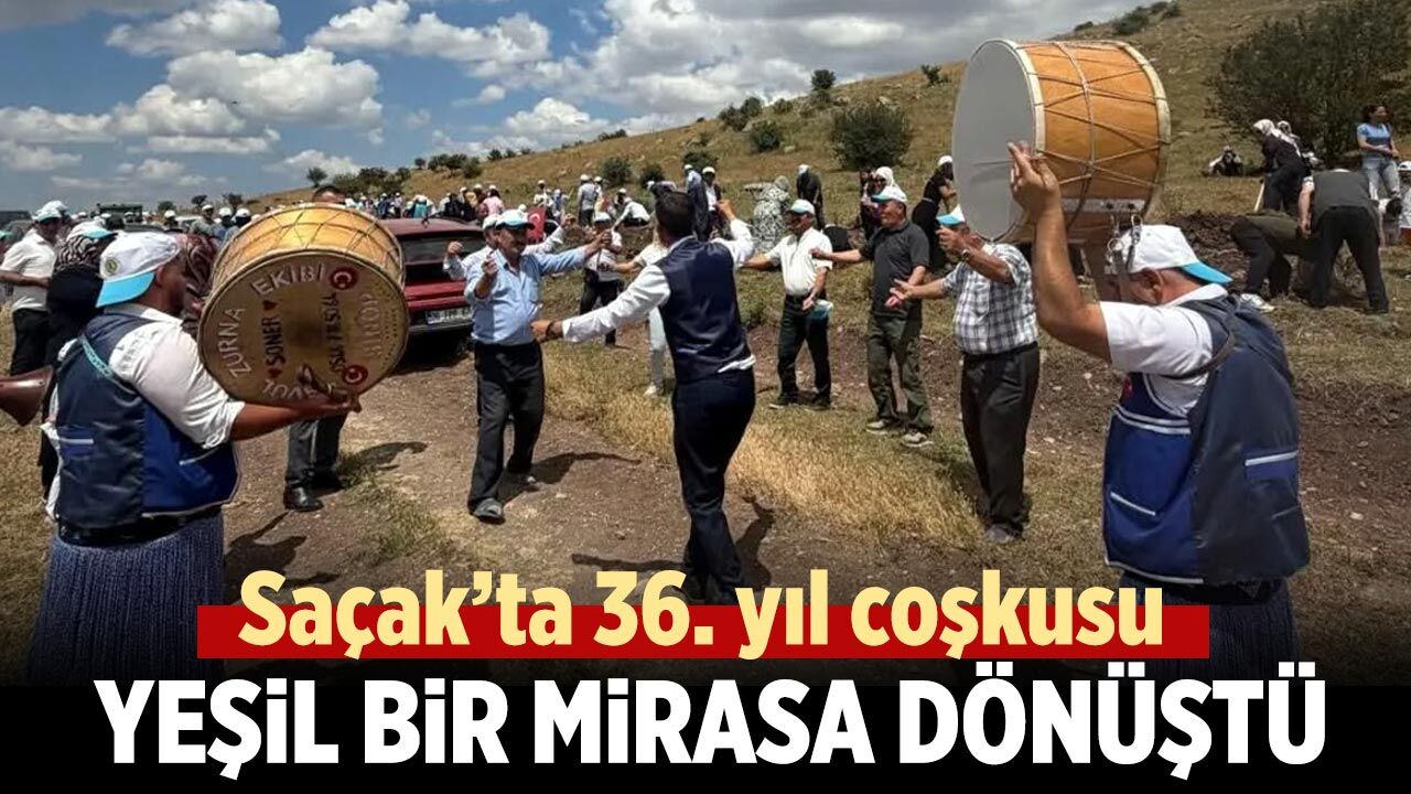 Saçak’ın 36. yılı geleceğe dikilen fidanlarla taçlandı